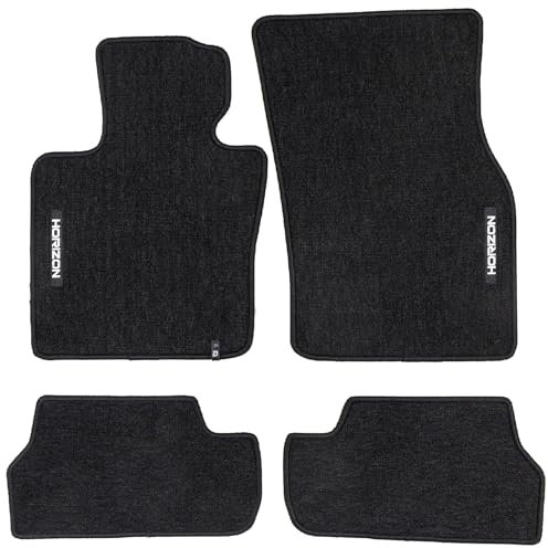 SMK Velours-Fußmatten Passend Für Mini Cooper SE ab 2019 - Hochwertige Auto Fußmatten Mit Präziser Verarbeitung, Clip- Und Klettverschlüssen, Schmutzabweisend - Ideal Für Anspruchsvolle Fahrer