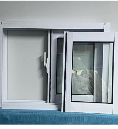 Genérico Ventanas corredizas horizontales, Ventanas corredizas con Marcos de Aluminio y Vidrio, Ventanas de sótano de reemplazo for privacidad y ventilación.(20x13in/51x33cm)
