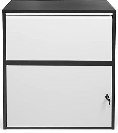 Ondis24 Korona Paketbox Postbox für Pakete, Päckchen, Warensendungen und Briefe mit Paketsafe (Schwarz Grau, XXL 103 cm x 73 cm)