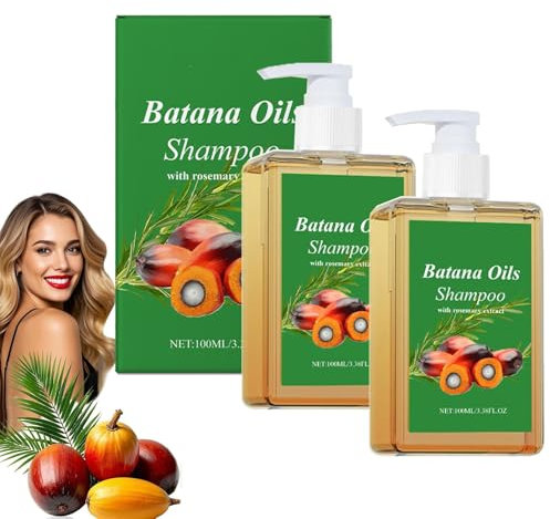 Bananen Oil Shampoo,100ml 𝘽𝙖𝙩𝙖𝙣𝙖 Tiefenbefeuchtung Shampoo, Nährt das Haar, Kräftigt das Haar, Geschmeidige Haarpflege,Weiches Haar, für alle Haartypen (2PCS)