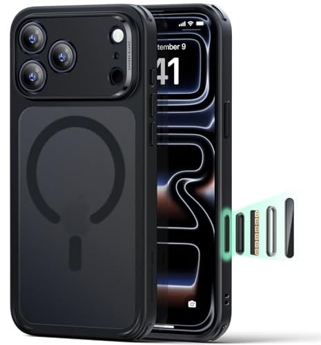 ESR für iPhone 17 Pro Max Hülle für MagSafe, Kamerasteuerung, Mattschwarz