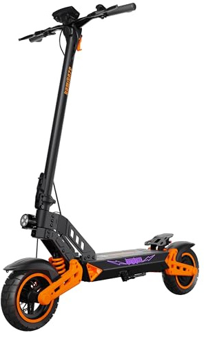 Trottinette électrique Kamikaze K1 Lite, Moteur 800 W, Batterie 48 V 13,5 Ah, autonomie jusqu'à 60 km, Vitesse limitée à 25 km/h, Roues 10 Pouces, Freins à Disque, Pliable
