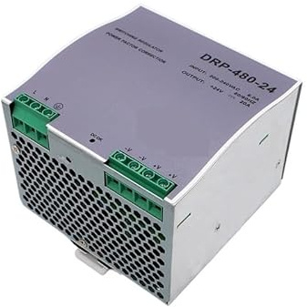 480W DC 12V 24V 36V 48V Voltaje de Salida 10A 13.3A 20A 40A DRP-480 Transformador Fuente alimentación conmutada Tipo Carril(DRP-480-48V 10A)