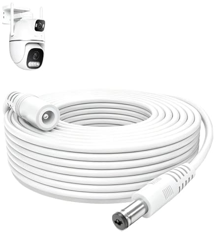 Dc Verlängerungskabel 5m 5,5x2,1mm Kompatibel Mit Avm Fritz!Box 7590 Ax/7530 Pro/6850 LTE, Netzteil Verlängerung Für Router, CCTV, LED Strip, Drucker Verlängerungskabel Weiß 1 Stuck