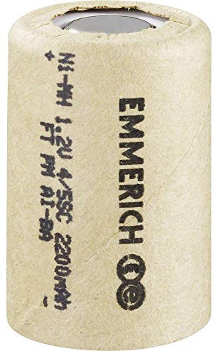 Emmerich 4/5 SUB C Spezial-Akku 4/5 Sub-C Flat-Top NiMH 1.2 V 2200 mAh