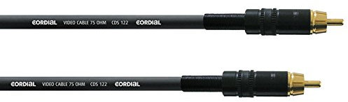 Cordial 5 m S/PDIF Interfacekabel - Kabel für Studio, DJ und Consumer Electronics - Cinch Stecker - Schwarz