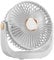 Desk Fan With Night Light, Portable Quiet Fan With Usb Rechargeable Battery, 360° Rotation - 5 Speed Settings - Detachable Blades For Easy Cleaning, For Bedroom, Office, Home, Kitchen, And Camping