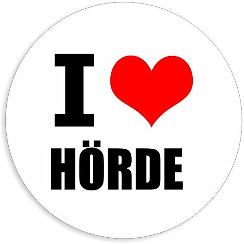 Kiwistar - Autoaufkleber - 5x5 cm - außen klebend - I love Hörde für Auto, Laptop, Fahrrad, LKW, Motorrad Aufkleber mehrfarbig Sticker Decal