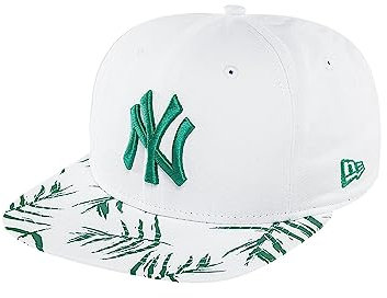 New Era Herren Caps / Snapback Cap Sandwash Visor Print NY Yankees weiß S/M