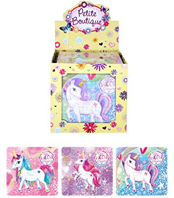 Henbrandt 6x Children’s Mini Unicorn Jigsaw Puzzles 25-Piece Mini Jigsaws for Kids Toys Party Bag Fillers Lucky Dip Class Gifts Home School Rewards Age 3+