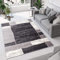 TAPISO Dream Teppich Modern Wohnzimmer Grau Creme Schwarz Kurzflor Vierecke Meliert Design Schlafzimmer Küche Esszimmer ÖKOTEX 250 x 350 cm