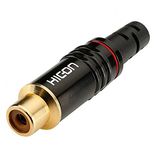 HICON Cinchbuchse Rot Kodiert RCA Phono Socket by SOMMER CABLE | HI-CF06-RED