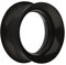 Treuheld® 20mm Silikon Flesh Tunnel - Schwarz - dünner Double Flare Ohr Plug - weich, soft, hautfreundlich, antiallergen & nickelfrei