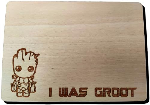Guardians of The Galaxy Groot Inspired Wooden Chopping Cheese Board