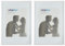 Relaxdays Bilderrahmen 2er Set, Din A4, Passepartout 15x20 cm, Glasscheibe, Fotorahmen zum Stellen oder Hinhängen, weiß