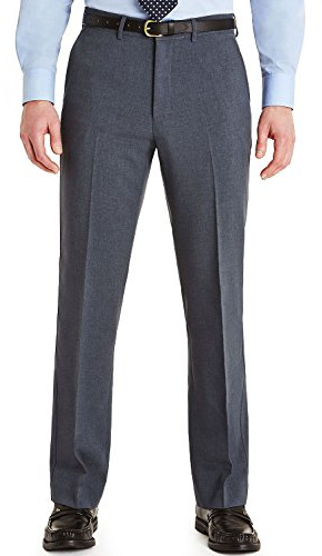 Farah | Men's | Slant Pocket Trouser | Classic Style Pants | Airforce, 34W / 29L (MT164AIR3429)