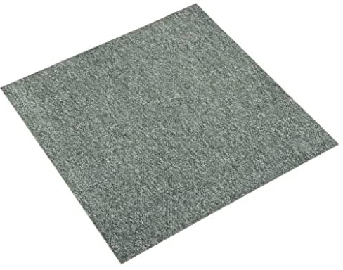 vidaXL Teppichfliesen 20 Stk. 5 m² 50x50 cm Grün