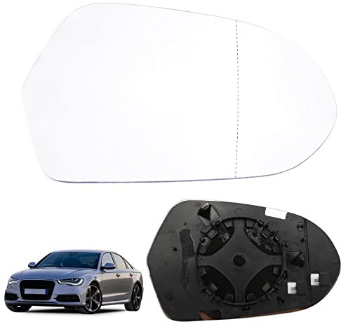 Spiegelglas Ersatz für Audi A6 (4G) 2011-2018, A6 Allroad (4G) 2012-2018, A6 Avant (4G) 2011-2018, Außenspiegel Hyperbolisch Beheizt Außenspiegelglas Asphärisch Links Oder Rechts (Rechts)