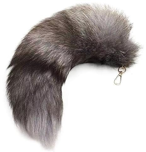 Permangallop fuchsschwanz anhänger fuchsschwanz Schlüsselanhänger Animal Tail Zubehör Tasche Charme Plüsch-Anhänger Groß Plüsch-Schlüsselanhänger Tanz-Requisiten