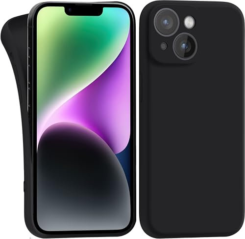 MyGadget Case for iPhone 14 - Cover Ultra Thin TPU - Soft Touch Rubber & Anti-Scratch Shell - Flexible Silicone - Black