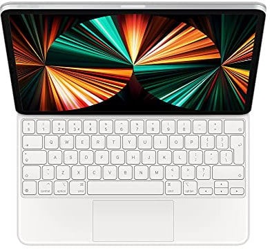 Apple Magic Keyboard (for 12.9-inch iPad Pro - 5th generation) - British English - White (Renewed)