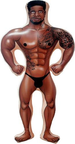 Alandra Party Javon Aufblasbare Hunk-Puppe, 1,5 m, Einfarbig