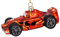 SIKORA Rennwagen Bolide besondere Weihnachtskugel Glas Christbaumschmuck Deko Figur Weihnachten Anhänger Ornament - Trend Line - BS565