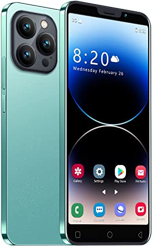 JtQtJ Teléfono Móvil Barato, 5.0'' Android 9.0 Smartphone, Doble Tarjeta, Doble cámara, 16GB ROM (Ampliable a 128GB), 3000mAh batería, Teléfono Móvil de Red 3G/gsm (i15Pro-Green)