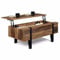 IDMarket - Table Basse Plateau relevable rectangulaire Austria Bois Pied épingle
