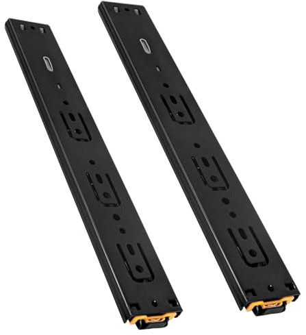 Cokritsm Guide per Cassetti 40cm, Guide per Cassetti Pesanti Estrazione Totale in Acciaio inox Capacità di Carico: 45 kg (1 paio)