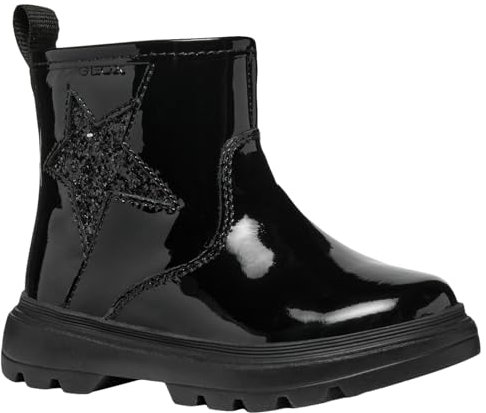 Geox B KIDDARTAH Girl B, Stivaletto Bimba 0-24, Black, 20 EU