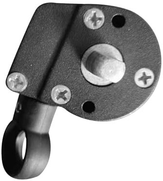 predolo Outdoor-Markise aus Metall, Kurbelgetriebe, Antriebsschneckengetriebe, praktische Installation, Schwarz