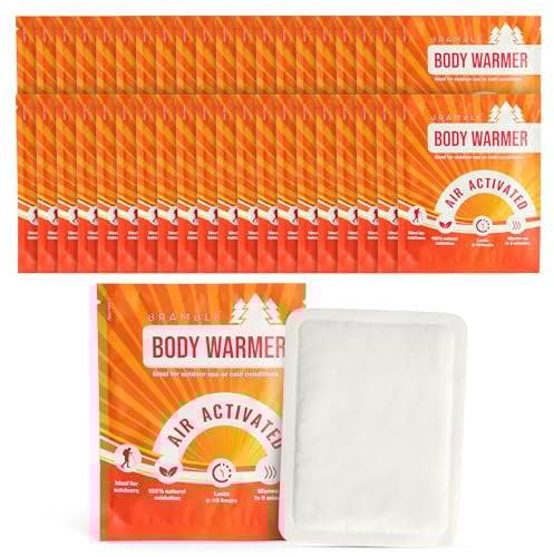 Bramble 80 Pack Natural Air-Activated Adhesive Body Warmers - Lasts up to 8 Hours