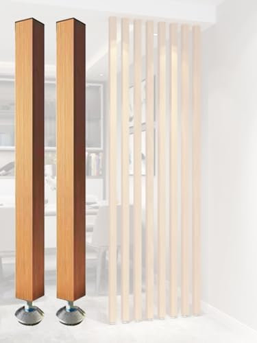 Raumteiler Trennwand, Paravent Raumtrenner Holzlatten Raumteiler Vom Boden Bis Zur Decke, Wandtrennwand Paravent Pfosten Für Büro, Treppenhaus, Lofts Und Veranda, Modernes Wohnzimmer Dekorative Panel(