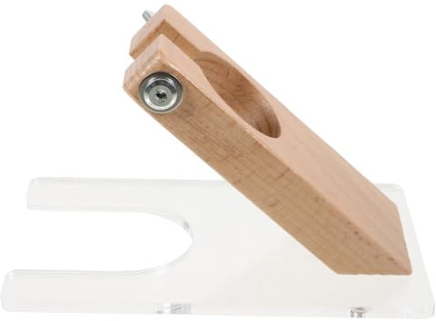 Operitacx Diy Carpet Trimmer Holder for Rug Making Wooden Color Sturdy Shearing Guide Convenient Carpet Trimmer Base for Indoor Use