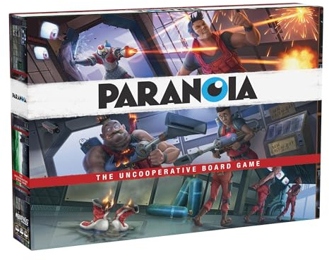 Paranoia: The Uncooperative Board Game - Strategic Betrayal & Survival in Alpha Complex, Great for Game Night with Adults, Ages 14+, 2-6 Players, 120 Min Playtime, Made by Modiphius Entertainment
