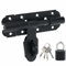 Mooche Verrous Loquet Porte Extérieur Ensembles Loquet de Porte à Boulon Coulissant Verrou de Porte à Barillet Serrure avec Trou pour Cadenas