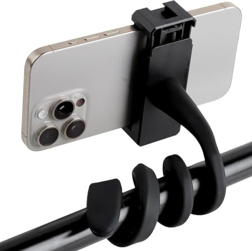 BLMHTWO Handyhalterung Kinderwagen,Kinderwagen Zubehör Flexible Biegbar Handyhalterung Kinderwagen für Fahrräder, Laufbänder