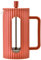 Café Olé Ciao Cafetière 3 tasses, passoire en acier inoxydable, cafetière à piston, rouge