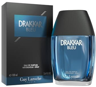 Drakkar Bleu de Guy Laroche, Eau de Parfum Homme, Iconique, Puissante, Aquatique et Fraîche, 100 ml