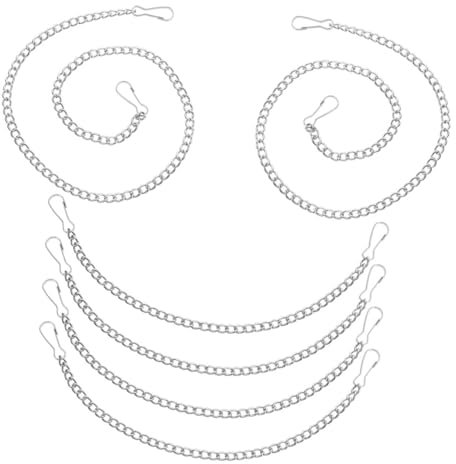 Hemobllo 6pcs Tag Chain for Signs Hanging Chains Hooks for Bird Toys Heavy Duty