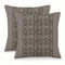 NIULAA Boho Kissenbezug 45x45 2er Set Kissenbezüge Leinen Quadratisch Sofakissen Vintage Ethno Dekorative Kissenhülle Garten Outdoor-Kissen Kuschelig für Wohnzimmer Schlafzimmer