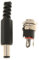2,1 mm x 5,5 mm mâle + femelle en métal - Paire de prises jack - Connecteur CC