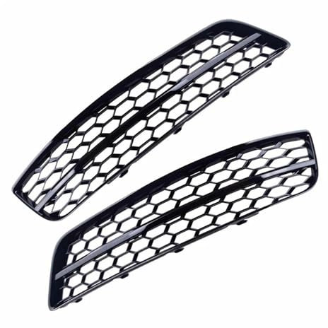 Front Kühlergrille Frills Für A3 8P 2009 2010 2011 2012 2013 2 Stücke Nebelscheinwerfer Kühlergrill Glänzend Schwarz Auto Nebelscheinwerfer Kühlergrill Grill Abdeckung Frontstoßstangenmaske(2pcs A)