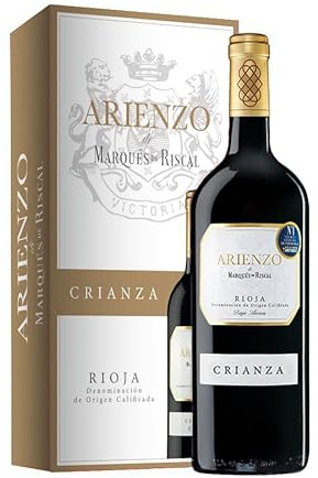 Arienzo de Marqués de Riscal - Estuche de cartón 1 botella Mágnum 150cl (Paquete de 6)