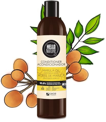 P-Beauty Naturkosmetik Conditioner mit Marulaöl - Haarmaske für trockenes, strapaziertes Haar, Glanz & Geschmeidigkeit - Haarpflege mit Vitamin C, Vitamin E und Omega-Fettsäuren (1x 300ml)