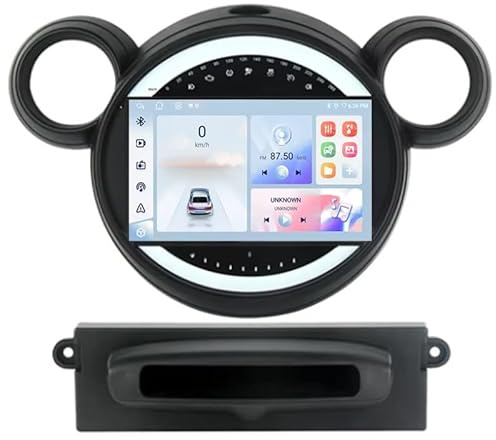 9 Pollici Android 16.0 Autoradio Car Radio Bluetooth Navigazione GPS per BMW Mini Cooper 2011-2013 Car Stereo Supporto comandi al Volante WiFi 4G Dual USB(HM601 4 Core Wifi 1+16GB)