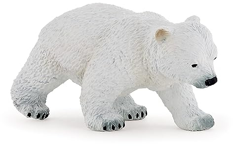 Papo - Realistic Walking Baby Polar Bear Figure - Ages 3+ - Wild Life Collection - Educational Play Polar Animals - Gift Idea Toy for Girls and Boys