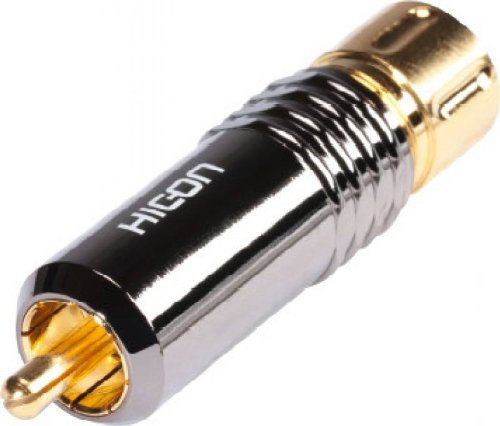 HICON HI-CM18 RCA Cinch-Stecker Press-Spangen-Verriegelung weiß | HI-CM18 NTL