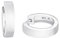 Amor Creolen 925 Sterling Silber Damen Ohrschmuck, 1,5 cm, Silber, Kommt in Schmuck Geschenk Box,